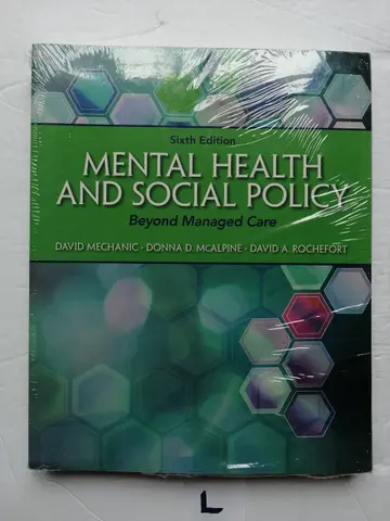 Cover of Mental Health and Social Policy