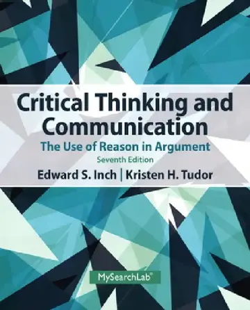 Cover of Critical Thinking and Communication