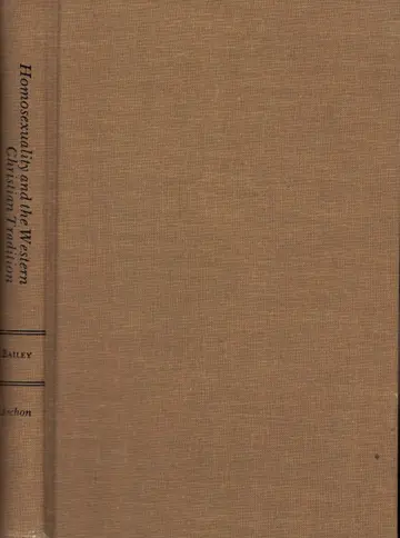 Cover of Homosexuality and the Western Christian Tradition