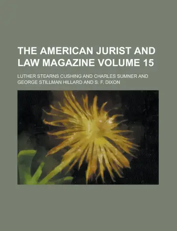 Cover of The American Jurist and Law Magazine