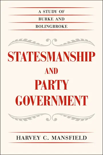 Cover of Statesmanship and Party Government