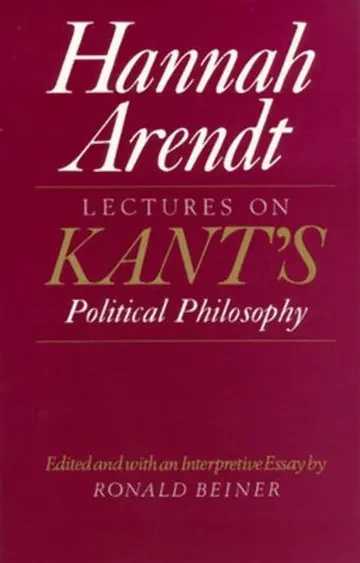 Cover of Lectures on Kant's Political Philosophy