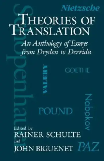 Cover of Theories of Translation
