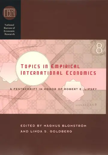 Cover of Topics in Empirical International Economics – A Festschrift in Honor of Robert E Lipsey ((NBER) National Bureau of Economic Research Conference Reports)