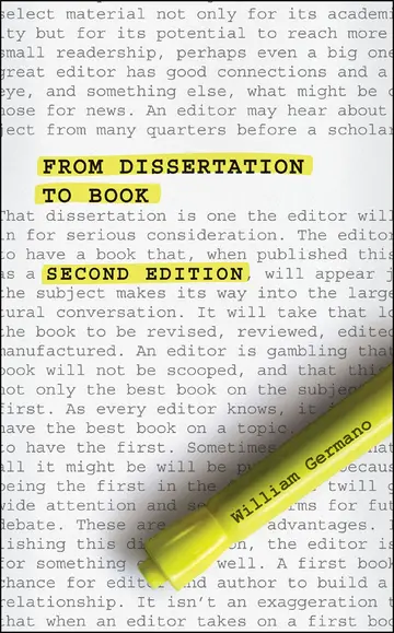 Cover of From Dissertation to Book
