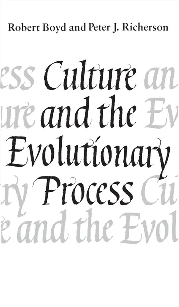 Cover of Culture and the Evolutionary Process