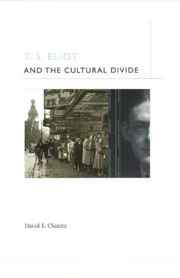 Cover of T.S. Eliot and the Cultural Divide