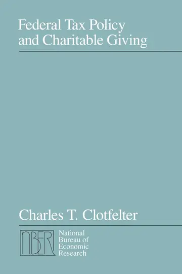 Cover of Federal Tax Policy & Charitable Giving