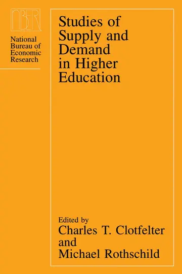 Cover of Studies of Supply & Demand in Higher Education