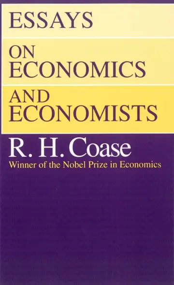 Cover of Essays on Economics and Economists