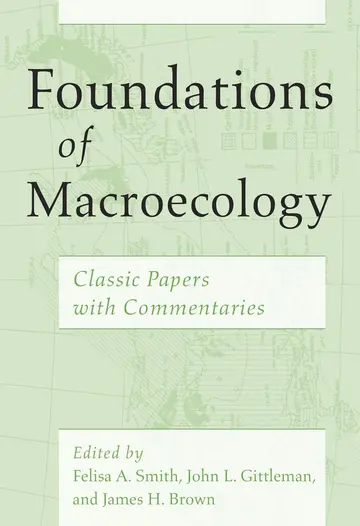 Cover of Foundations of Macroecology