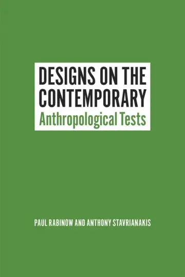 Cover of Designs on the Contemporary – Anthropological Tests