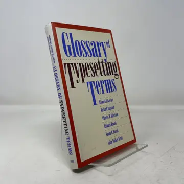 Cover of Glossary of Typesetting Terms
