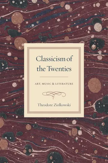 Cover of Classicism of the Twenties