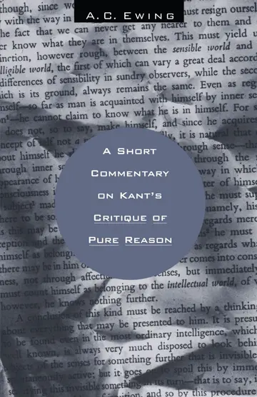 Cover of A Short Commentary on Kant's Critique of Pure Reason