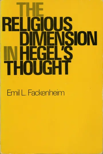 Cover of Religious Dimension in Hegel's Thought