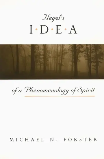 Cover of Hegel′s Idea of a Phenomenology of Spirit