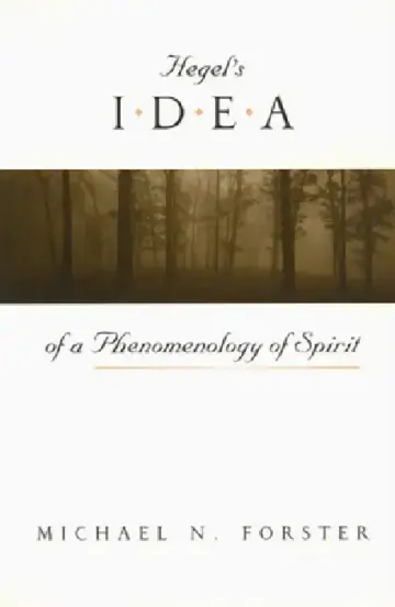 Cover of Hegel's Idea of a Phenomenology of Spirit