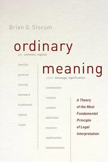 Cover of Ordinary Meaning
