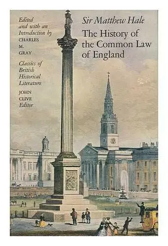 Cover of History of the Common Law of England