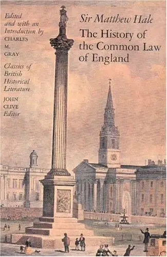 Cover of The History of the Common Law of England