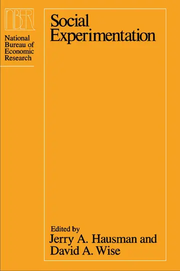 Cover of Social Experimentation ((NBER) National Bureau of Economic Research Conference Reports)