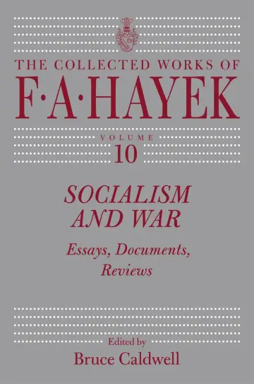 Cover of Socialism & War – Essays, Documents, Reviews V10