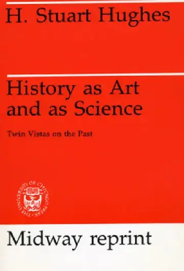 Cover of History as Art and as Science