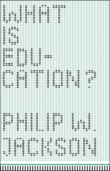 Cover of What Is Education?