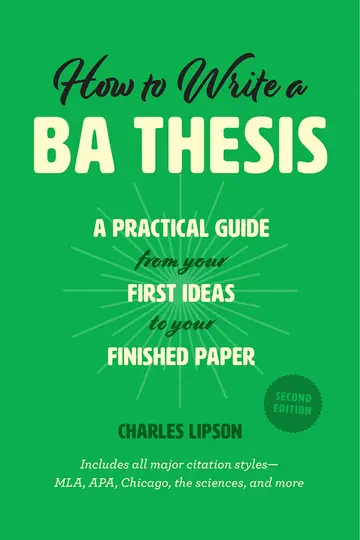 Cover of How to Write a Ba Thesis, Second Edition