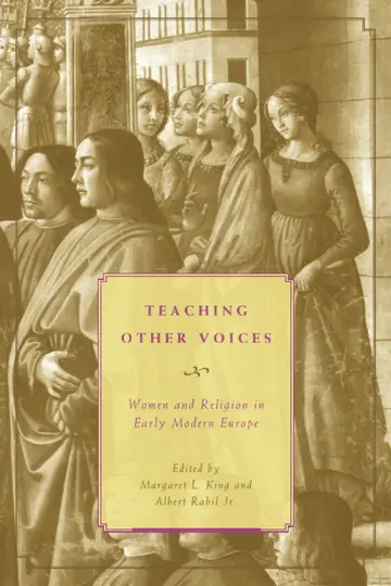 Cover of Teaching Other Voices – Women and Religion in Early Modern Europe