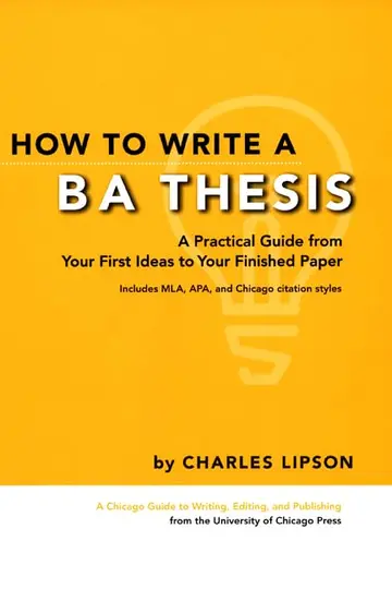 Cover of How to Write a BA Thesis – A Practical Guide from Your First Ideas to Your Finished Paper