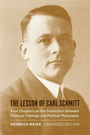 Cover of The Lesson of Carl Schmitt