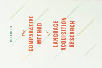 Cover of Comparative Method of Language Acquisition Research