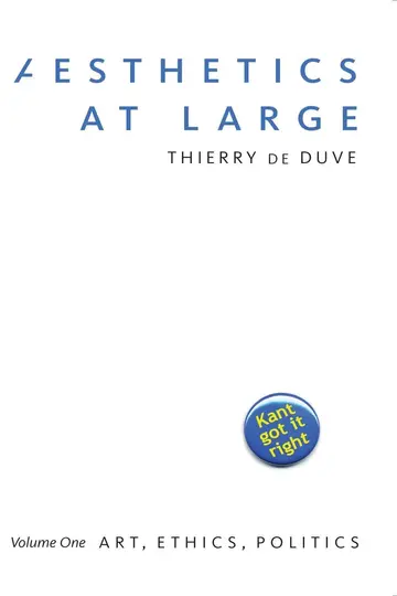 Cover of Aesthetics at Large – Volume 1