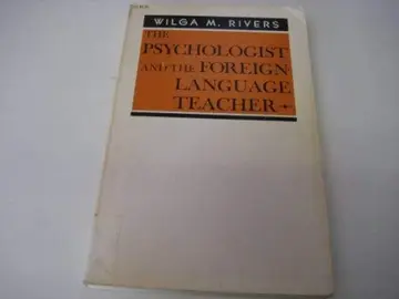 Cover of Psychologist and the Foreign Language Teacher