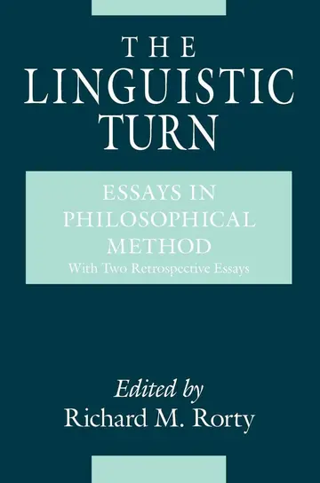 Cover of Linguistic Turn - Essays in Philosophical Method