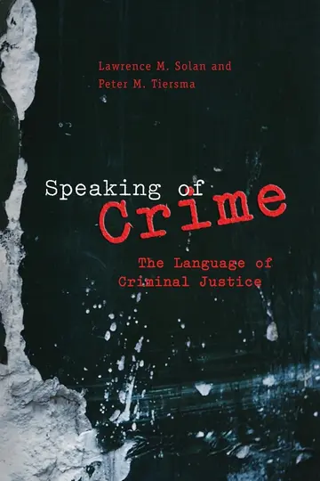 Cover of Speaking of Crime