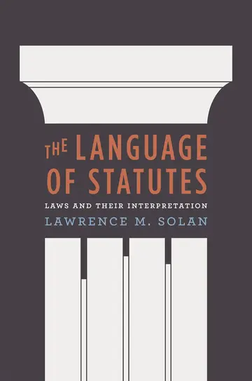 Cover of The Language of Statutes