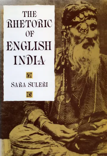 Cover of The Rhetoric of English India