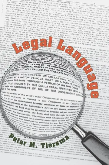 Cover of Legal Language