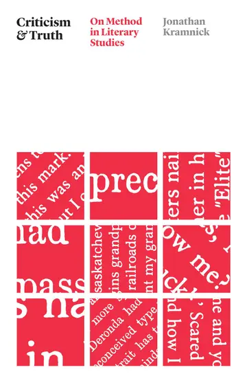 Cover of Criticism and Truth