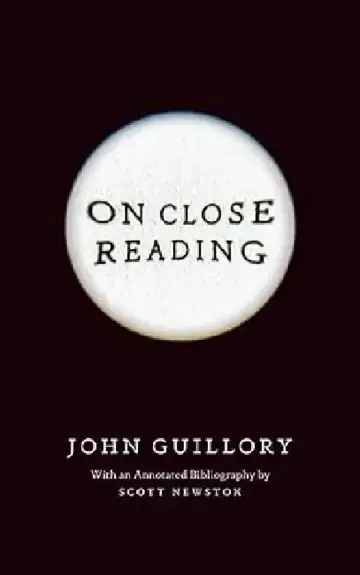 Cover of On Close Reading