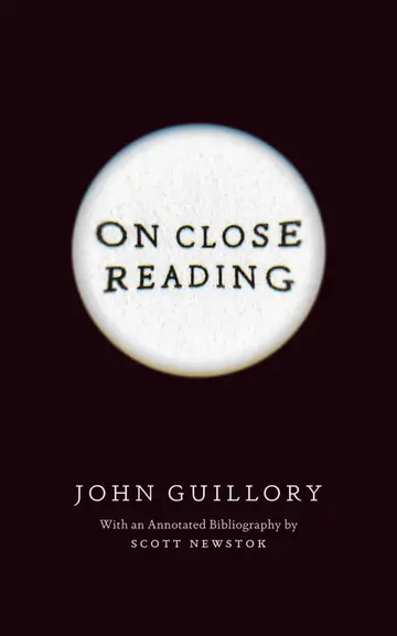 Cover of On Close Reading