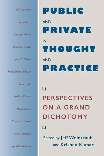 Cover of Public and Private in Thought and Practice