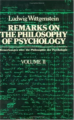 Cover of Remarks on the Philosophy of Psychology V 2