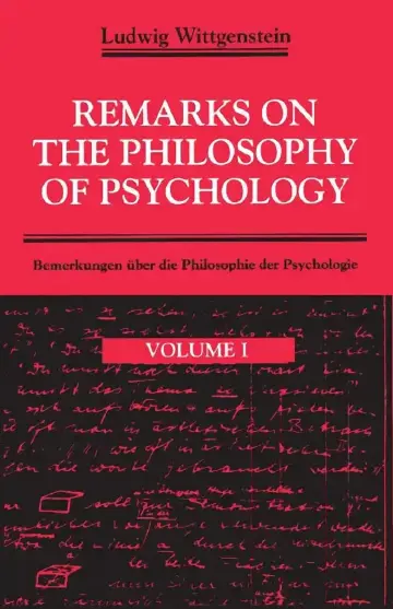 Cover of Remarks on The Philosophy of Psychology