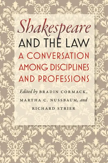 Cover of Shakespeare and the Law
