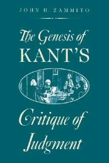 Cover of The Genesis of Kant's Critique of Judgment