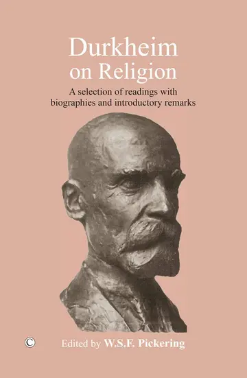 Cover of Durkheim on Religion